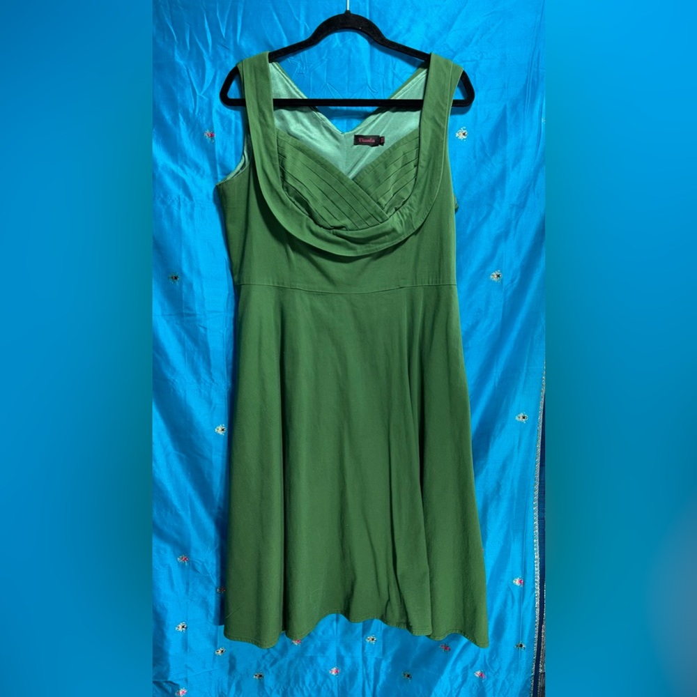 Vianla Green Sleeveless Sweetheart Dress Women’s XXL